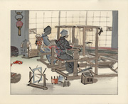 Women Weavers from the portfolio Japanese Life and Customs A Set of Six Pictures